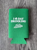 Slim Shamrock Day Drinking coozie